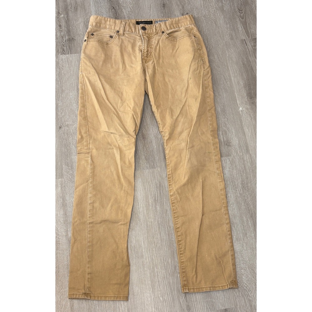 Aeropostale Womens Skinny Khaki Pants Tan Cotton Stretch Size‎ 30/30